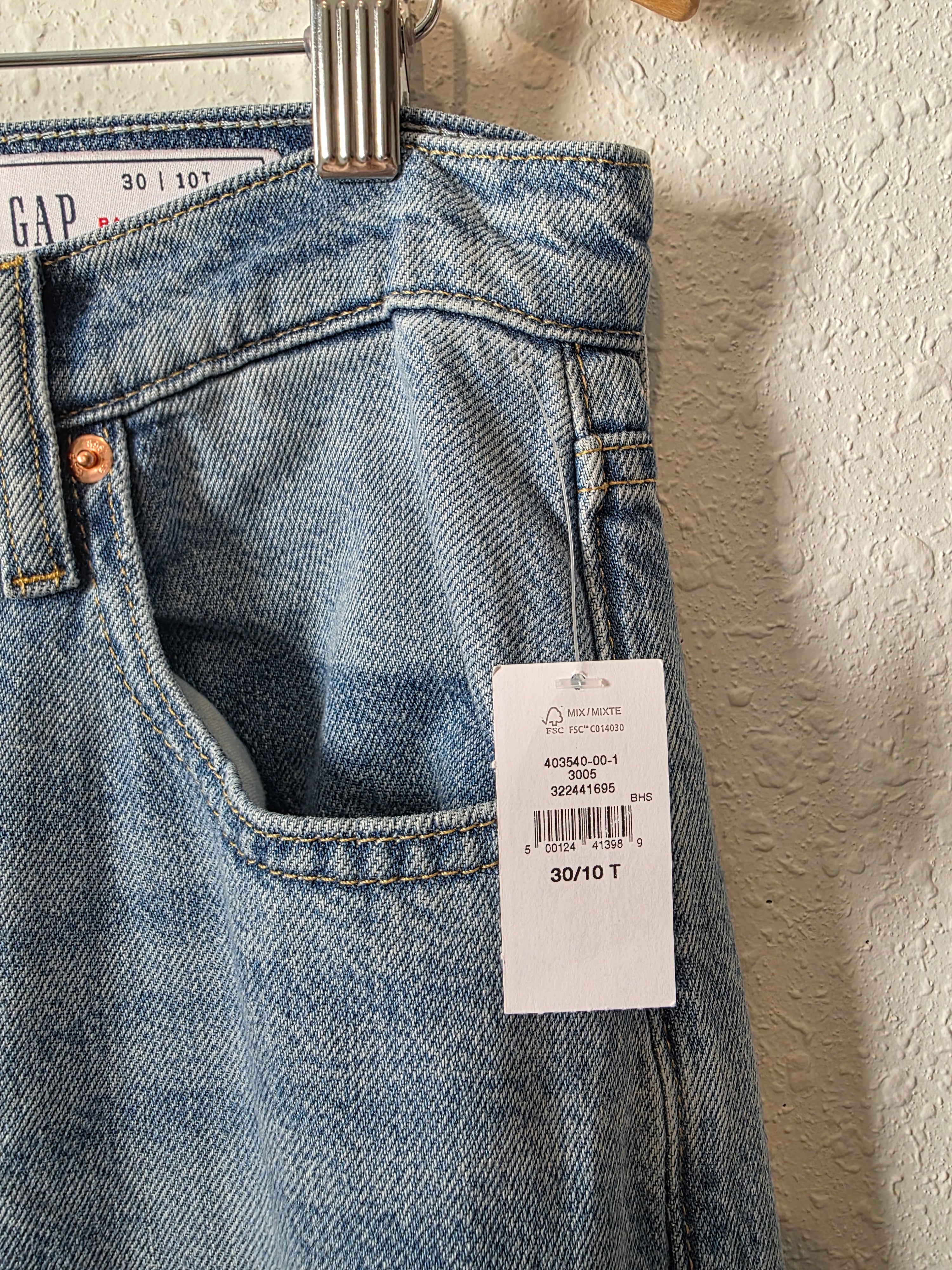 NEW Gap Baggy Wide Leg Jeans (30/10 tall)