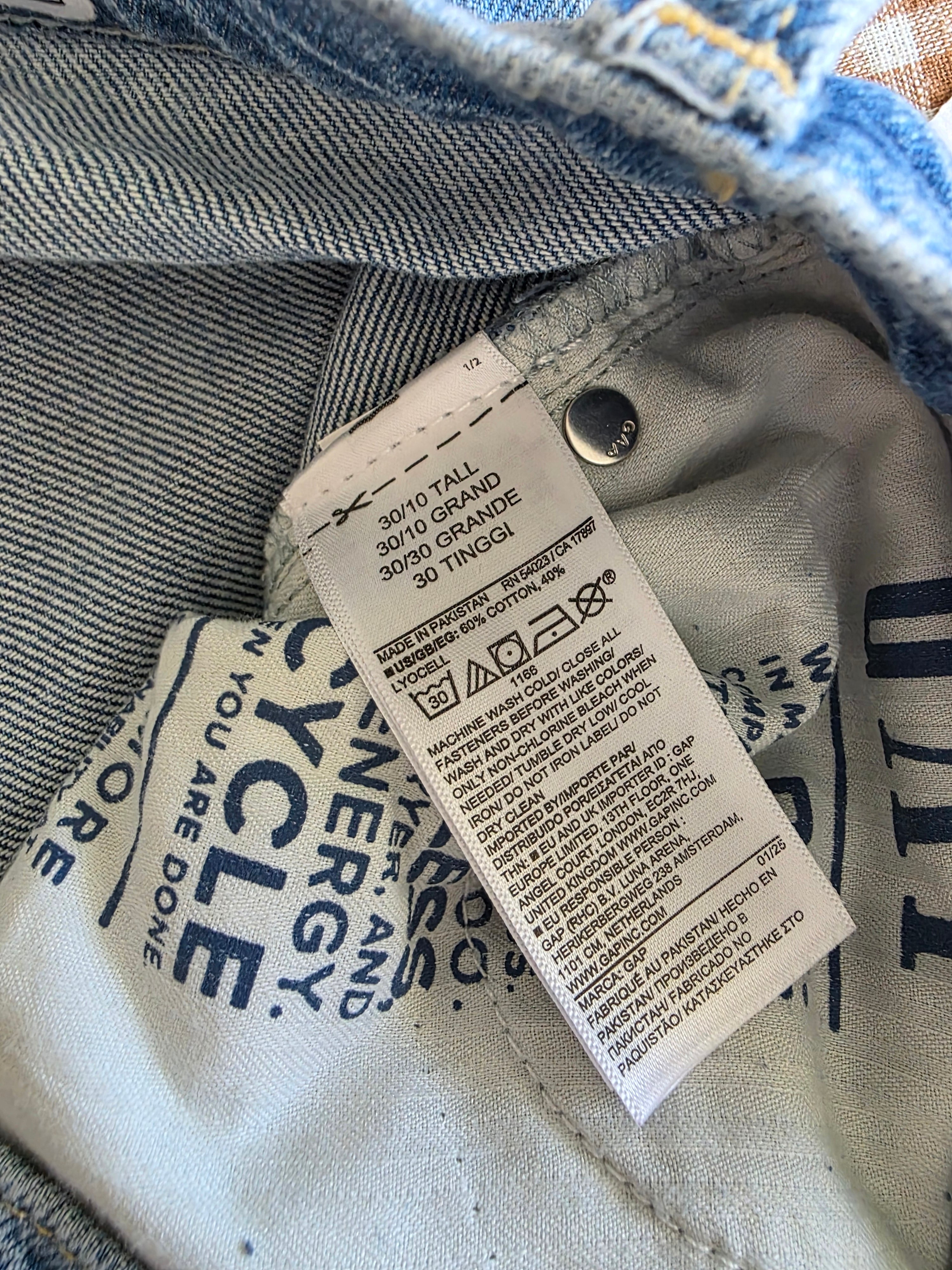 NEW Gap Baggy Wide Leg Jeans (30/10 tall)
