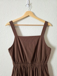 Brown Wide Leg Jumpsuit (M)