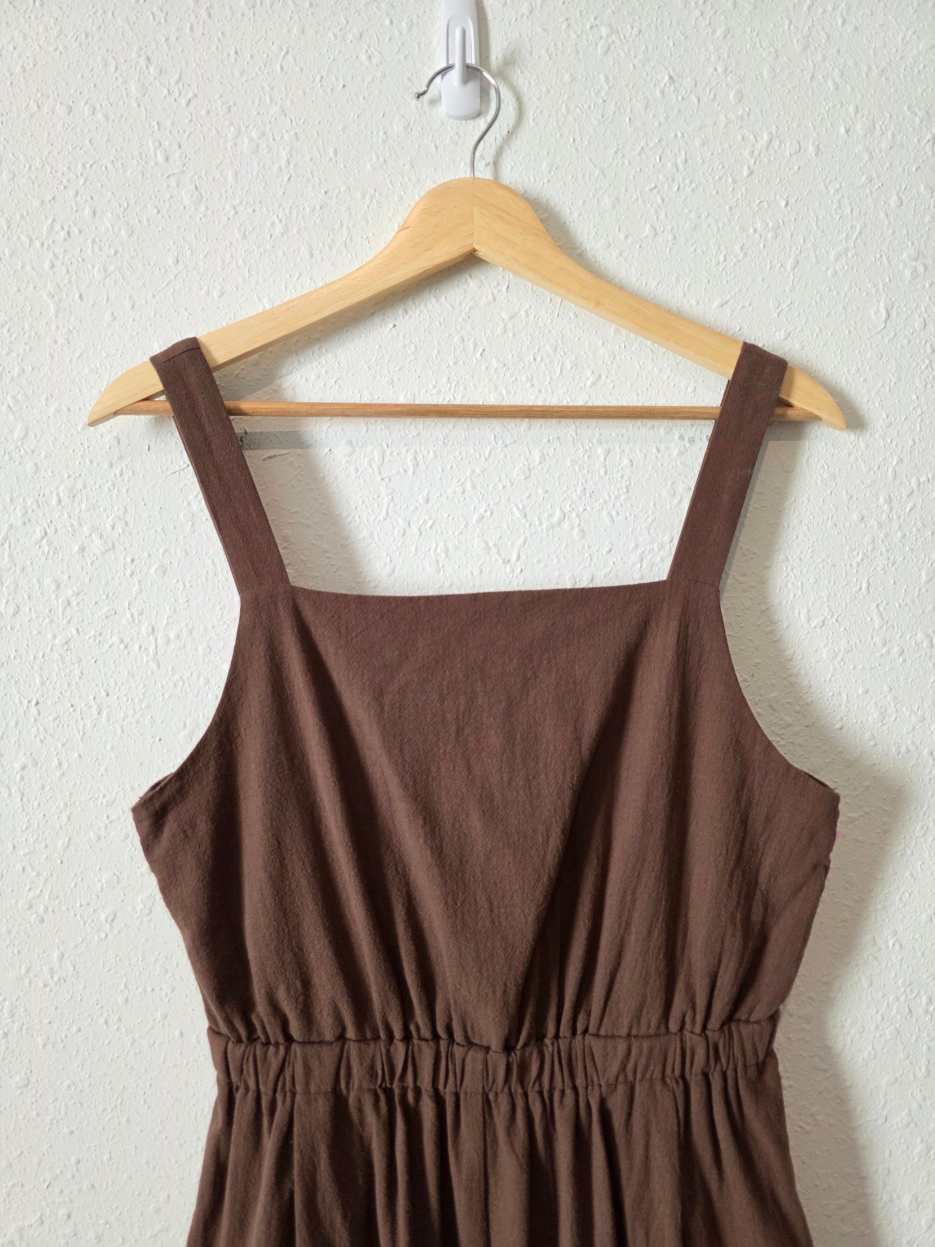 Brown Wide Leg Jumpsuit (M)