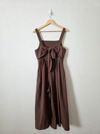 Brown Wide Leg Jumpsuit (M)