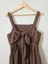 Brown Wide Leg Jumpsuit (M)