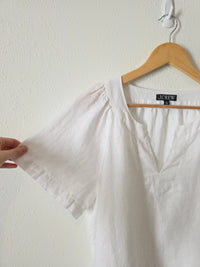 J.Crew Linen V Neck Top (M)