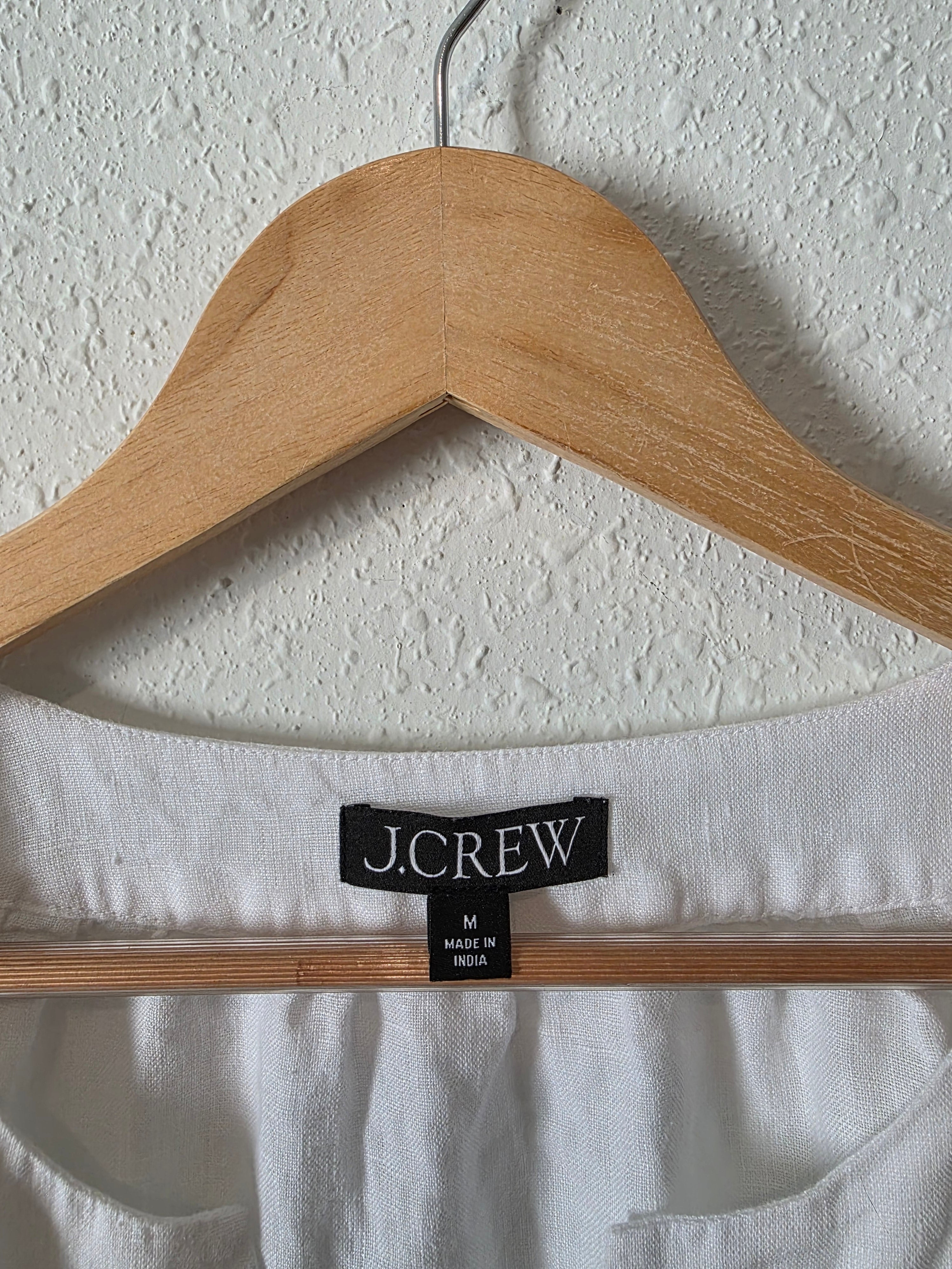 J.Crew Linen V Neck Top (M)