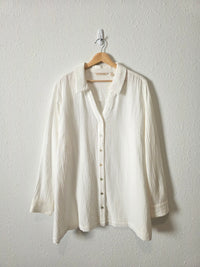 Soft Surroundings Gauze Button Up (1X)