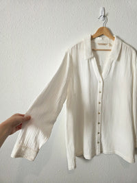 Soft Surroundings Gauze Button Up (1X)