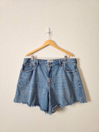 Abercrombie Loose Denim Shorts (33)