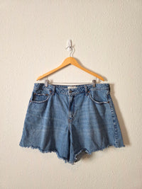 Abercrombie Loose Denim Shorts (33)