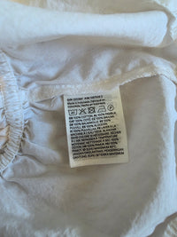White Button Front Cotton Blouse (XXL)
