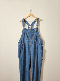 Relaxed Straight Denim Overalls (XL)