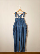 Relaxed Straight Denim Overalls (XL)