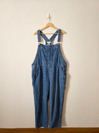 Relaxed Straight Denim Overalls (XL)