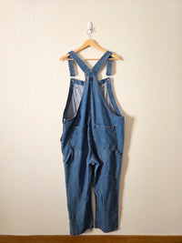 Relaxed Straight Denim Overalls (XL)