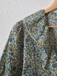 Natural Life Floral Ruffle Top (L)