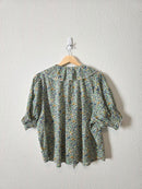 Natural Life Floral Ruffle Top (L)