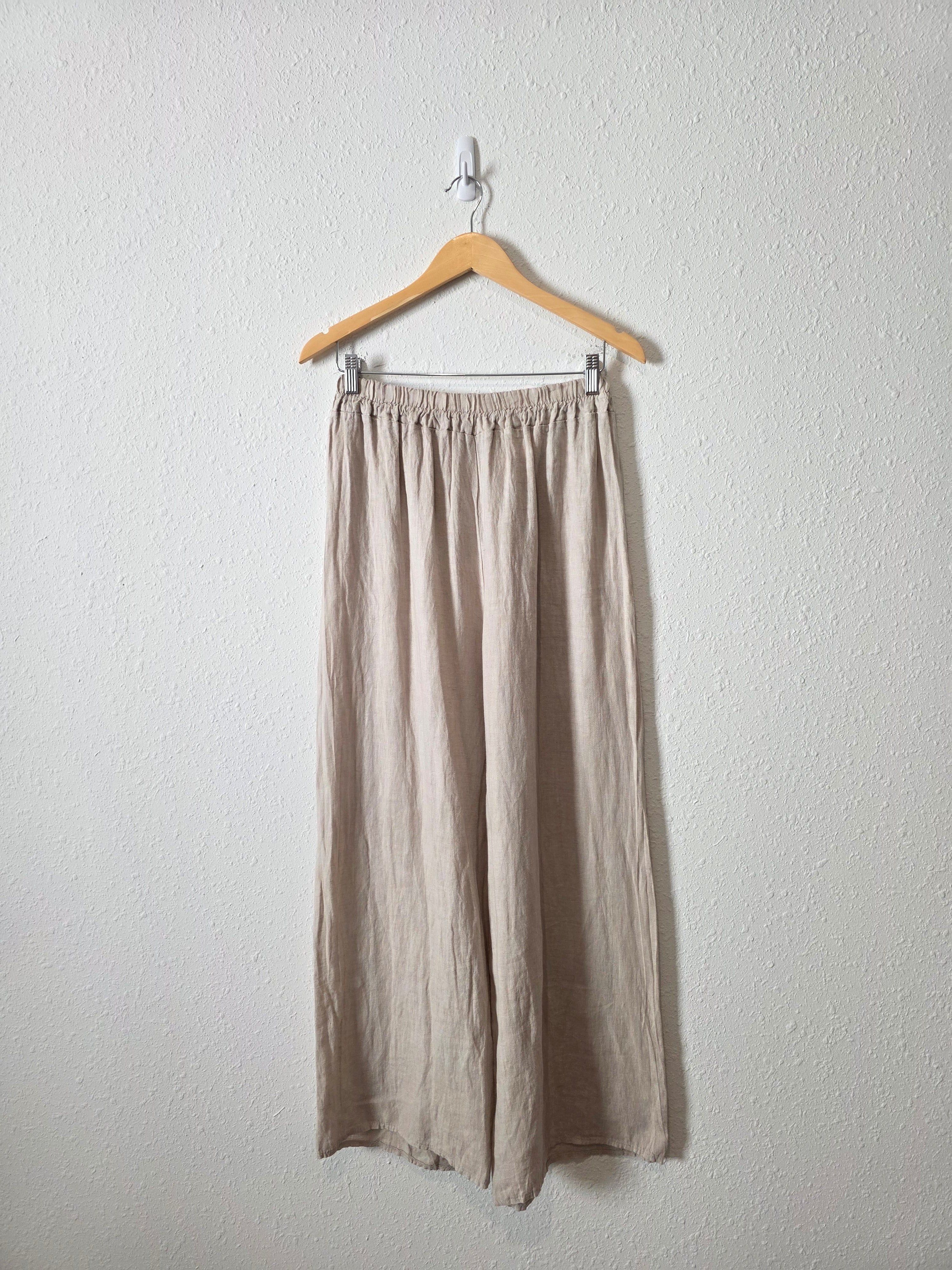 NEW Wide Leg Linen Pants (S/M)