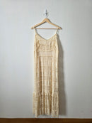 Cream Lace Maxi Dress (L)