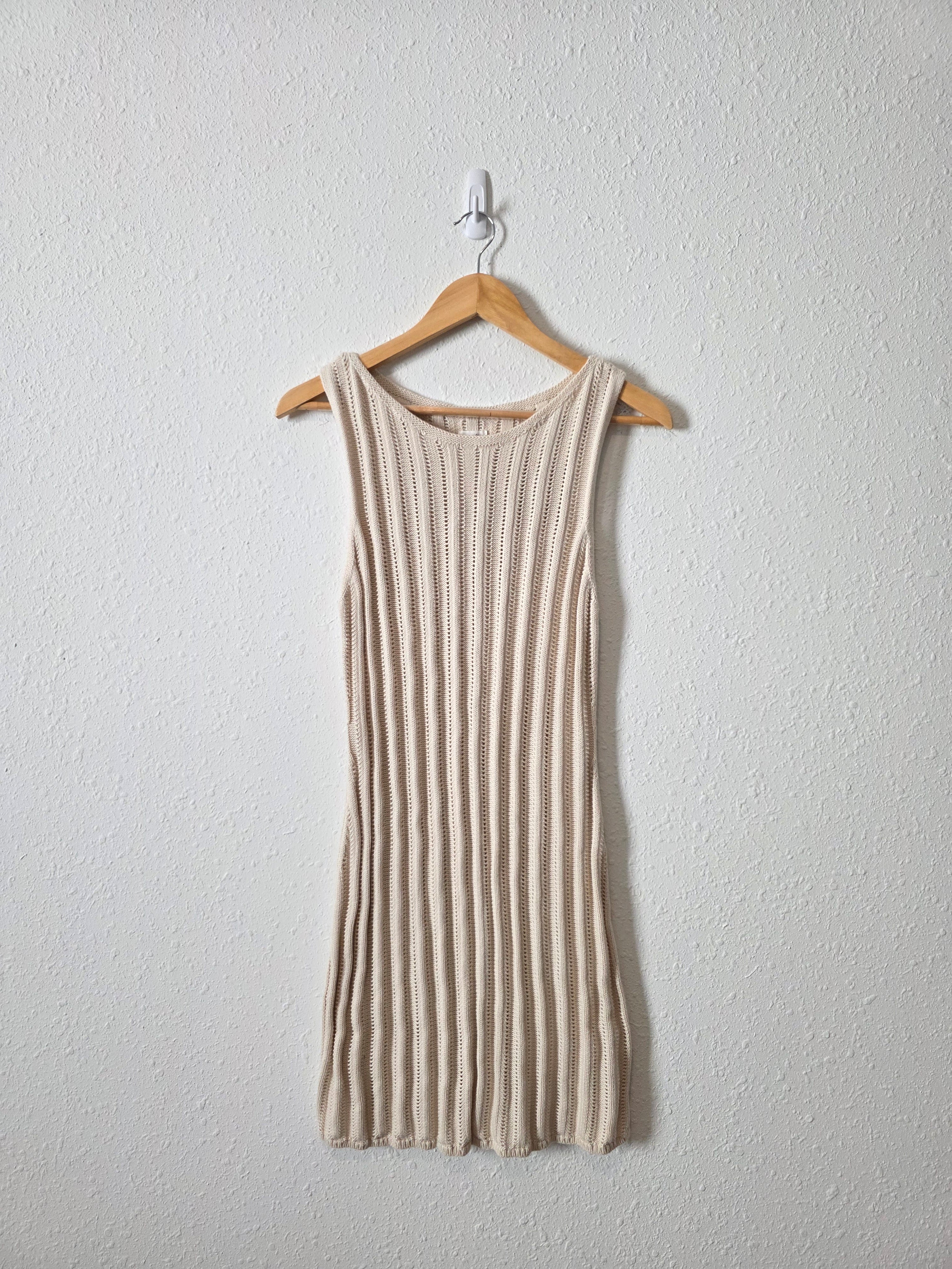 Aerie Cotton Knit Mini Dress (L)