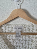 Vintage Crochet Knit Cardigan (S)