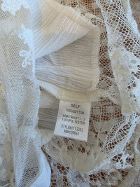Floral Lace Cotton Blouse (S)