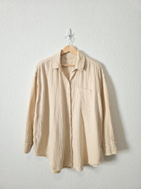 Aerie Cotton Gauze Button Up (S)