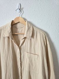 Aerie Cotton Gauze Button Up (S)