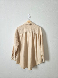 Aerie Cotton Gauze Button Up (S)