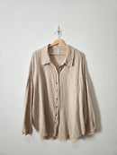 Zenana Cotton Gauze Button Up (3X)
