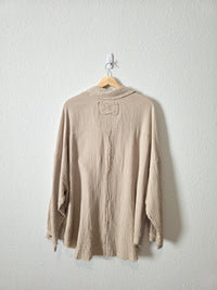 Zenana Cotton Gauze Button Up (3X)