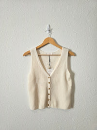 NEW Olive & Oak Button Front Tank (L)