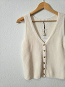 NEW Olive & Oak Button Front Tank (L)