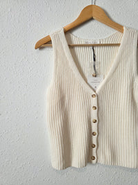 NEW Olive & Oak Button Front Tank (L)