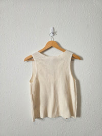 NEW Olive & Oak Button Front Tank (L)