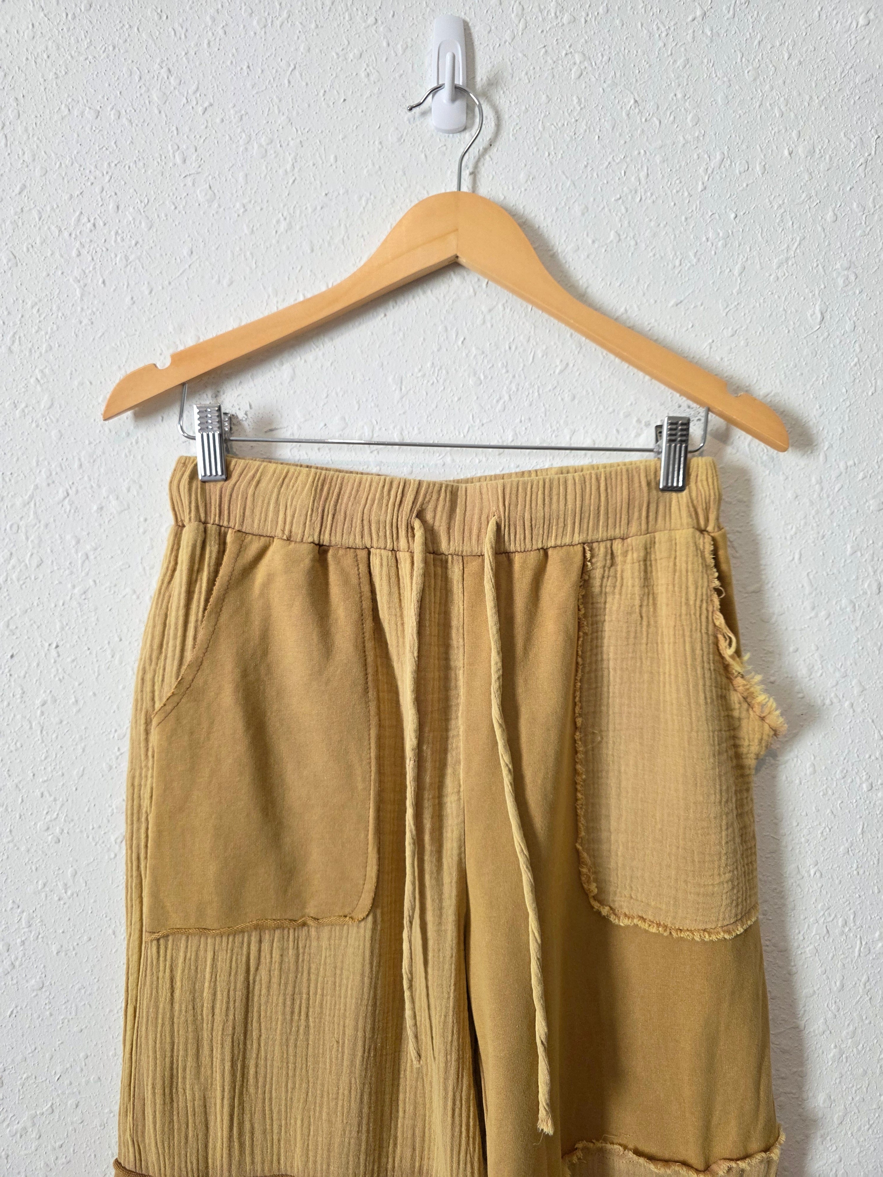 POL Mustard Gauze Pants (S)