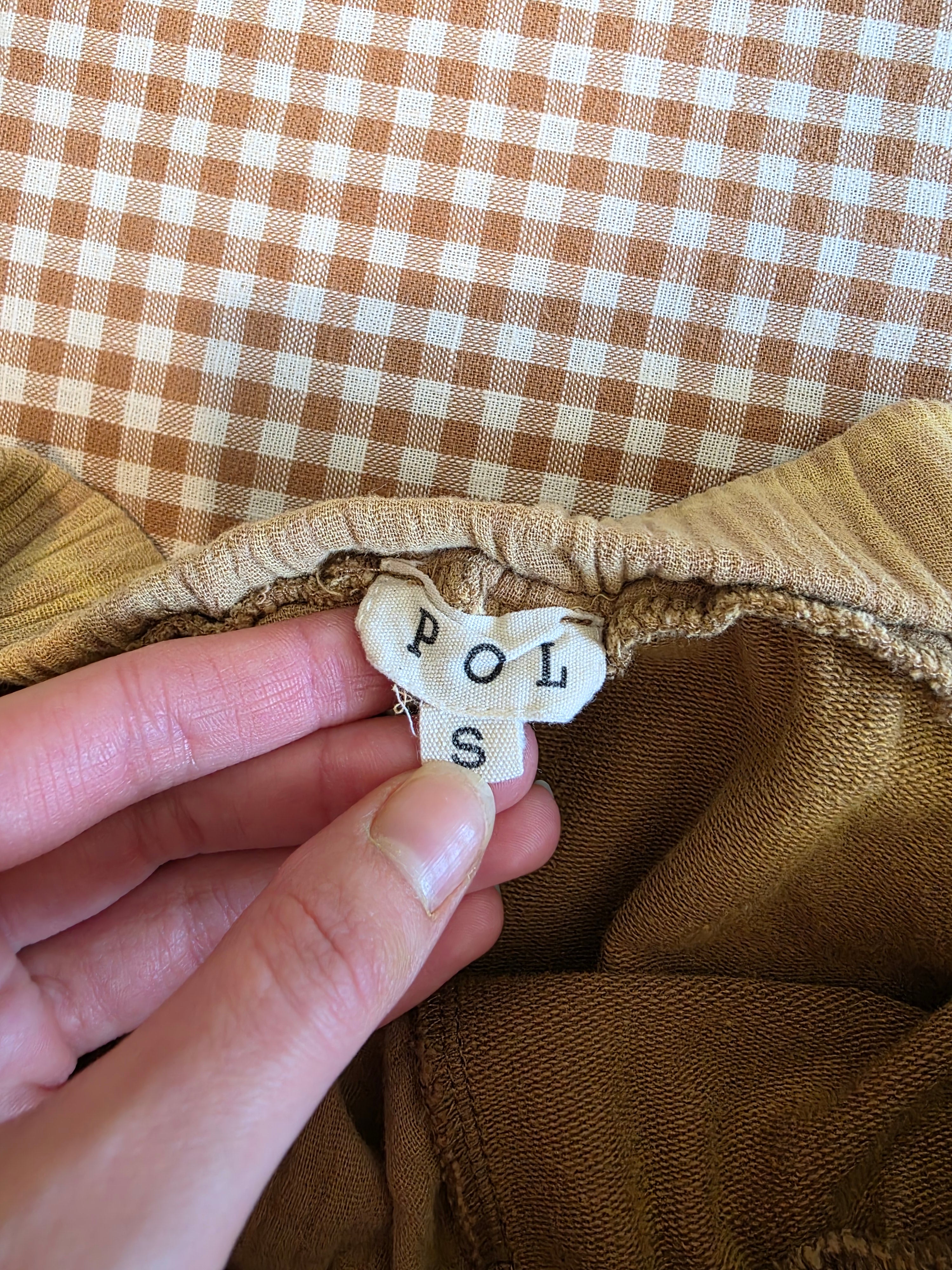 POL Mustard Gauze Pants (S)