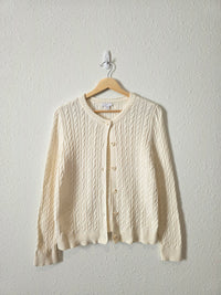 Cream Cable Knit Cardigan (MP)