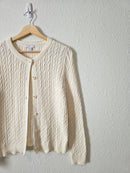 Cream Cable Knit Cardigan (MP)