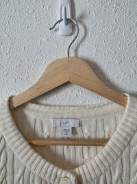 Cream Cable Knit Cardigan (MP)