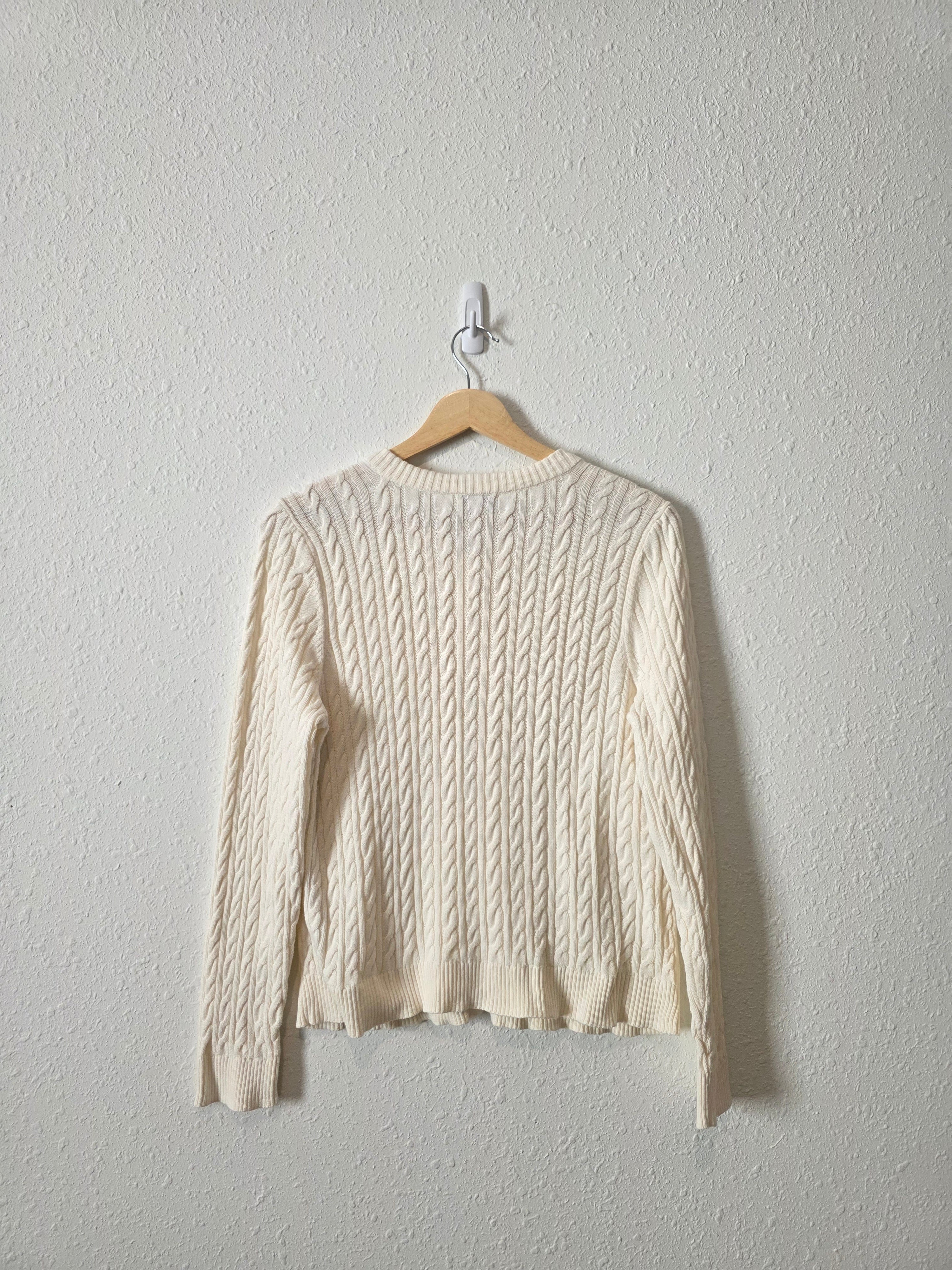 Cream Cable Knit Cardigan (MP)