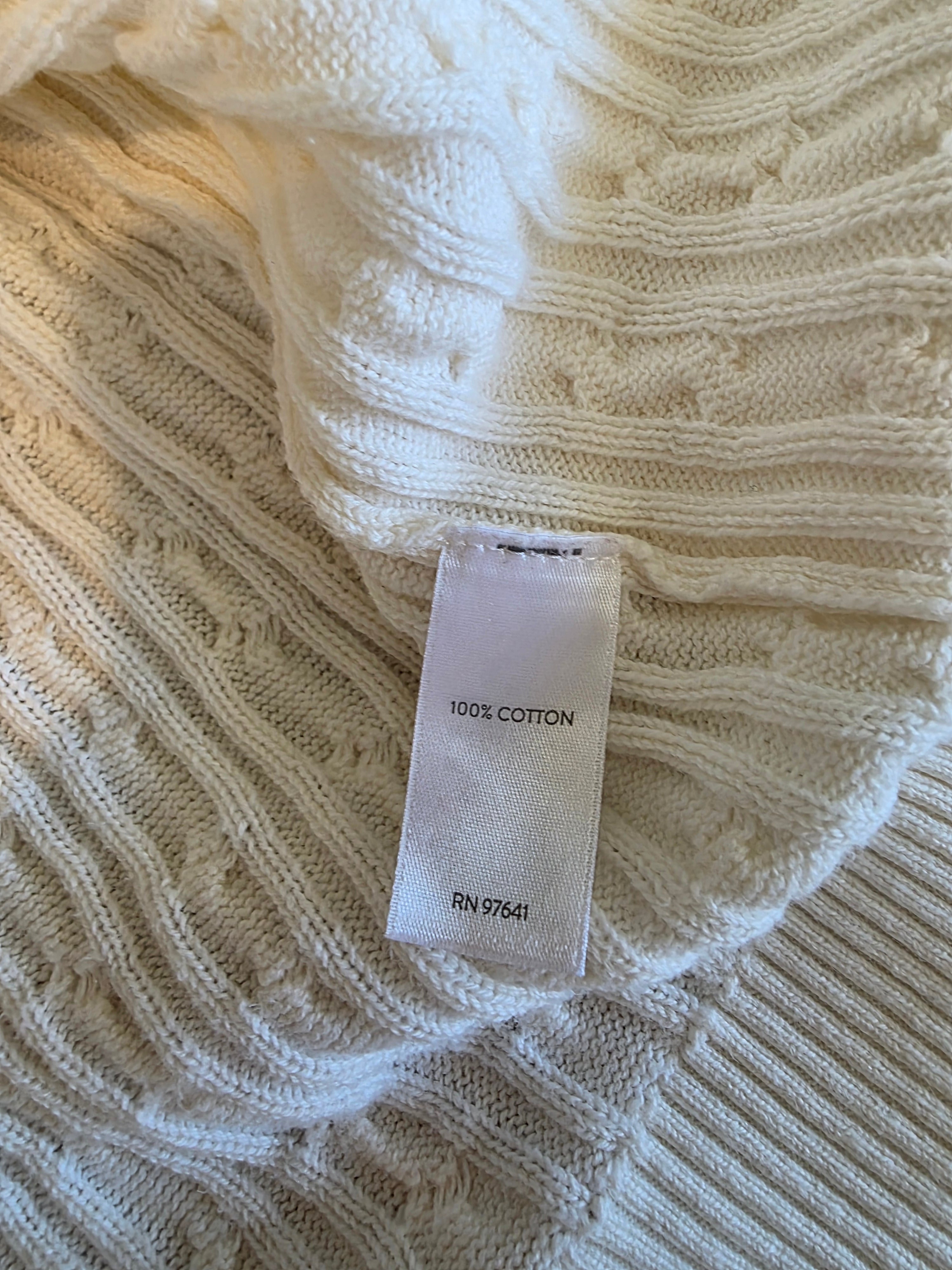 Cream Cable Knit Cardigan (MP)