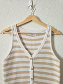 Loft Striped Cotton Tank (S)