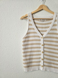 Loft Striped Cotton Tank (S)