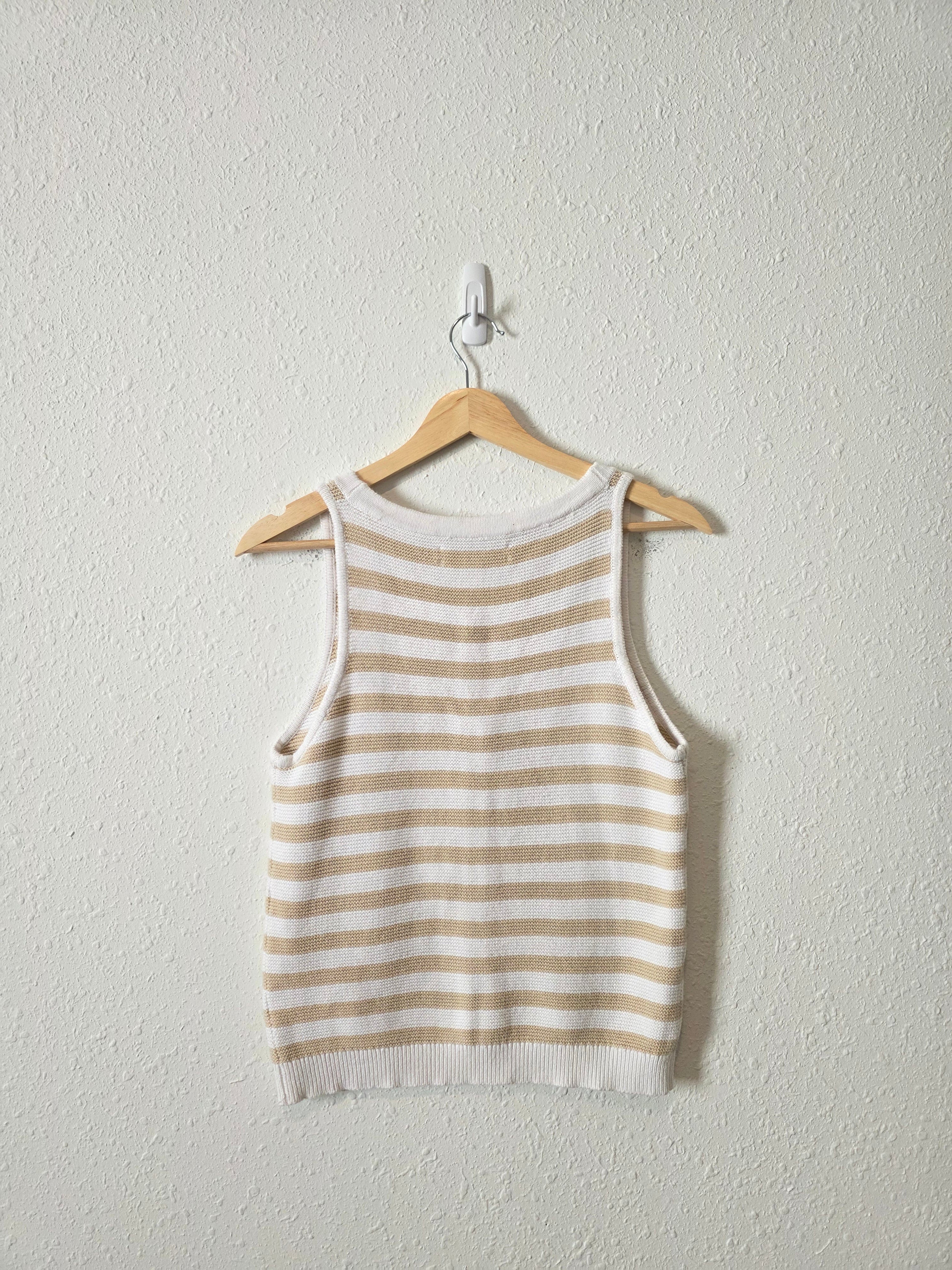 Loft Striped Cotton Tank (S)