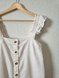 J.Crew Square Neck Linen Tank (S)