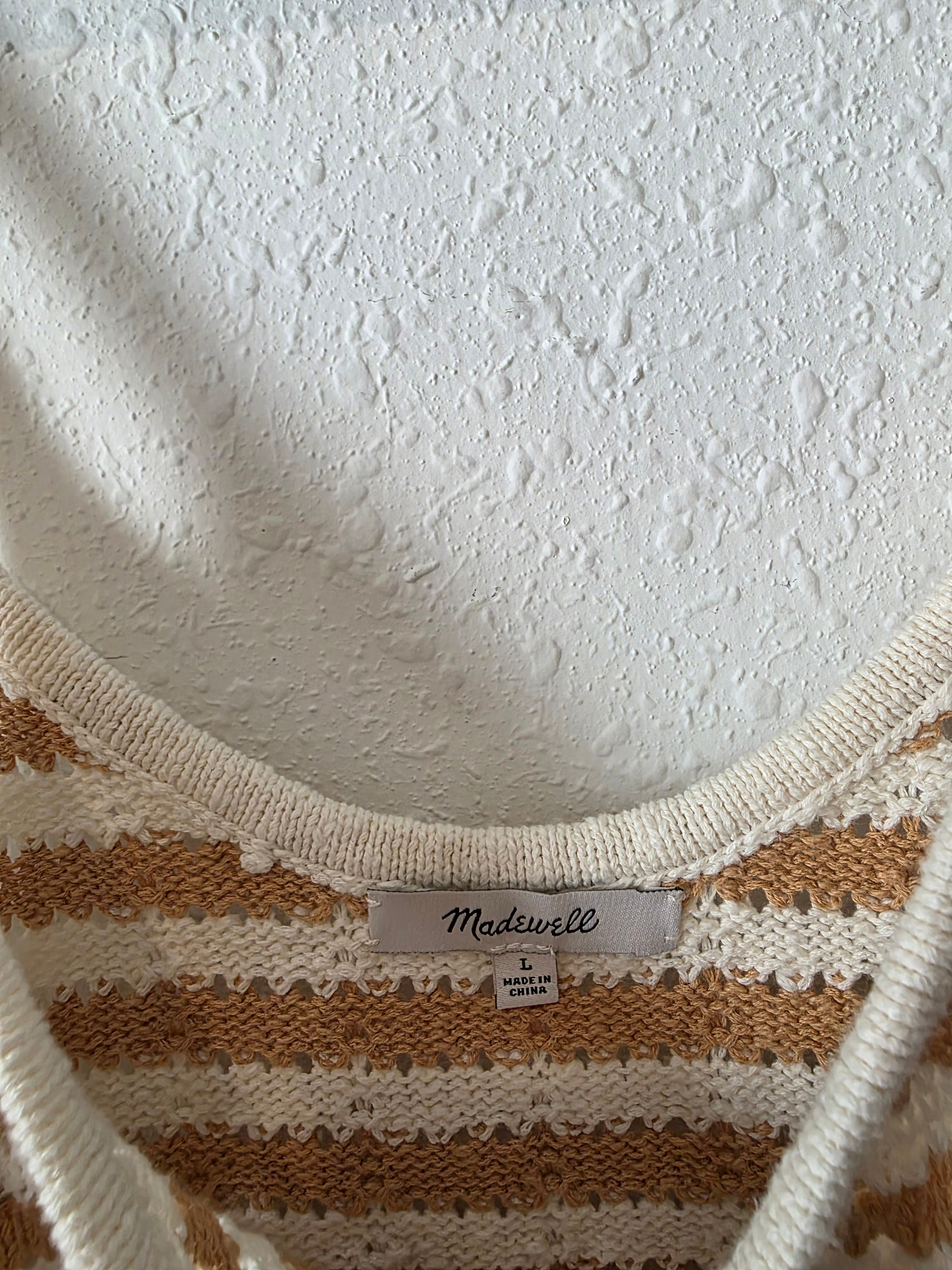 Madewell Striped Knit Tank (L)
