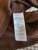 Madewell Brown Crop Waffle Tee (L)