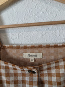 Madewell Gingham Square Neck Top (XXS)