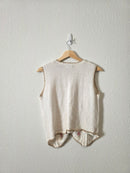 Vintage Floral Embroidered Vest (S)