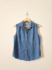 Vintage Cotton Denim Tank (M)