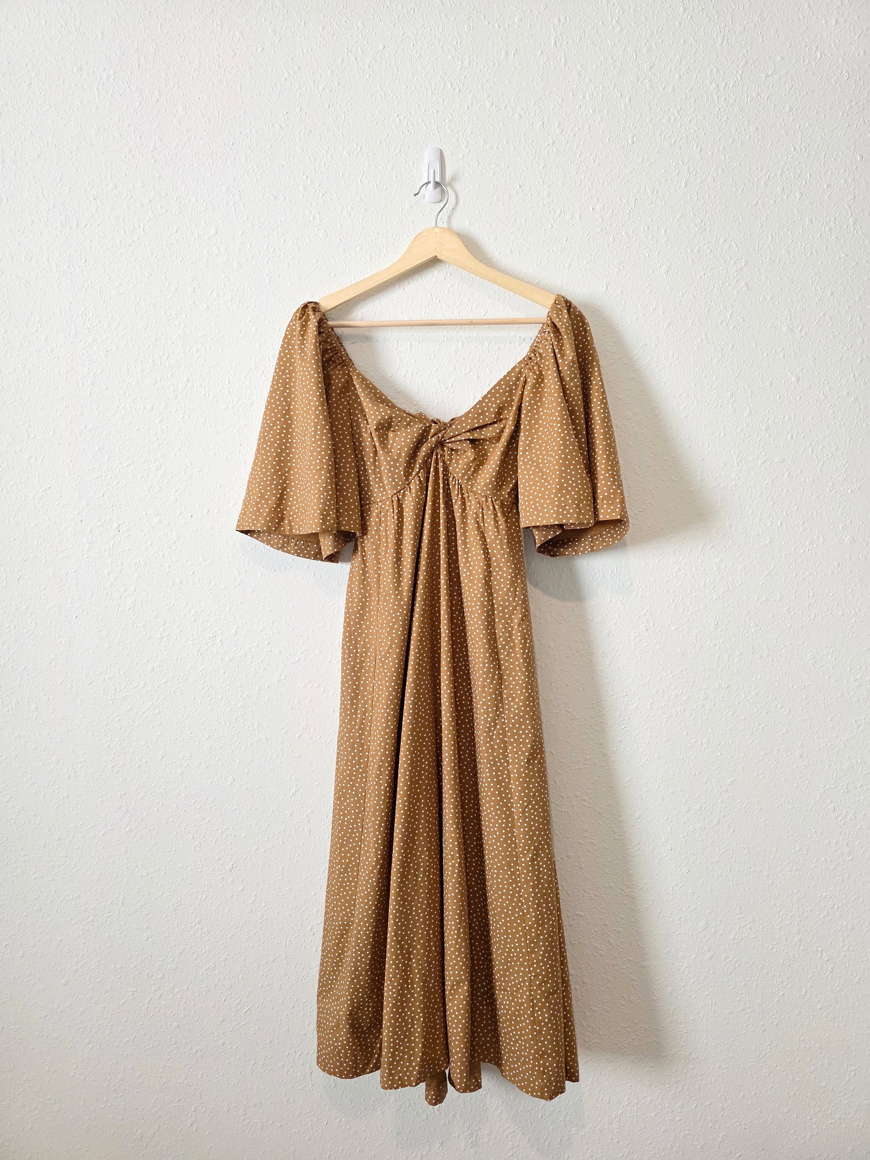 Abercrombie Polka Dot Midi Dress (XS)